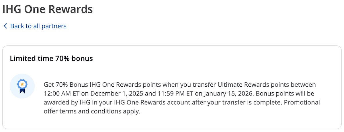Assessing the Worth of Moving Chase Points to IHG One Rewards with a 70% Bonus