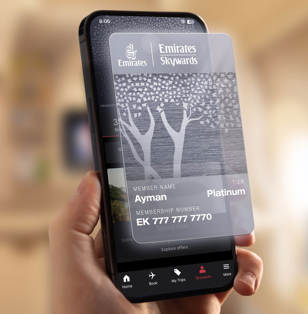 Emirates Auctions Skywards Platinum Tier and Exclusive Membership Digits