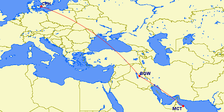 Oman Air Launches New Flight Path to Copenhagen with Layover in Baghdad