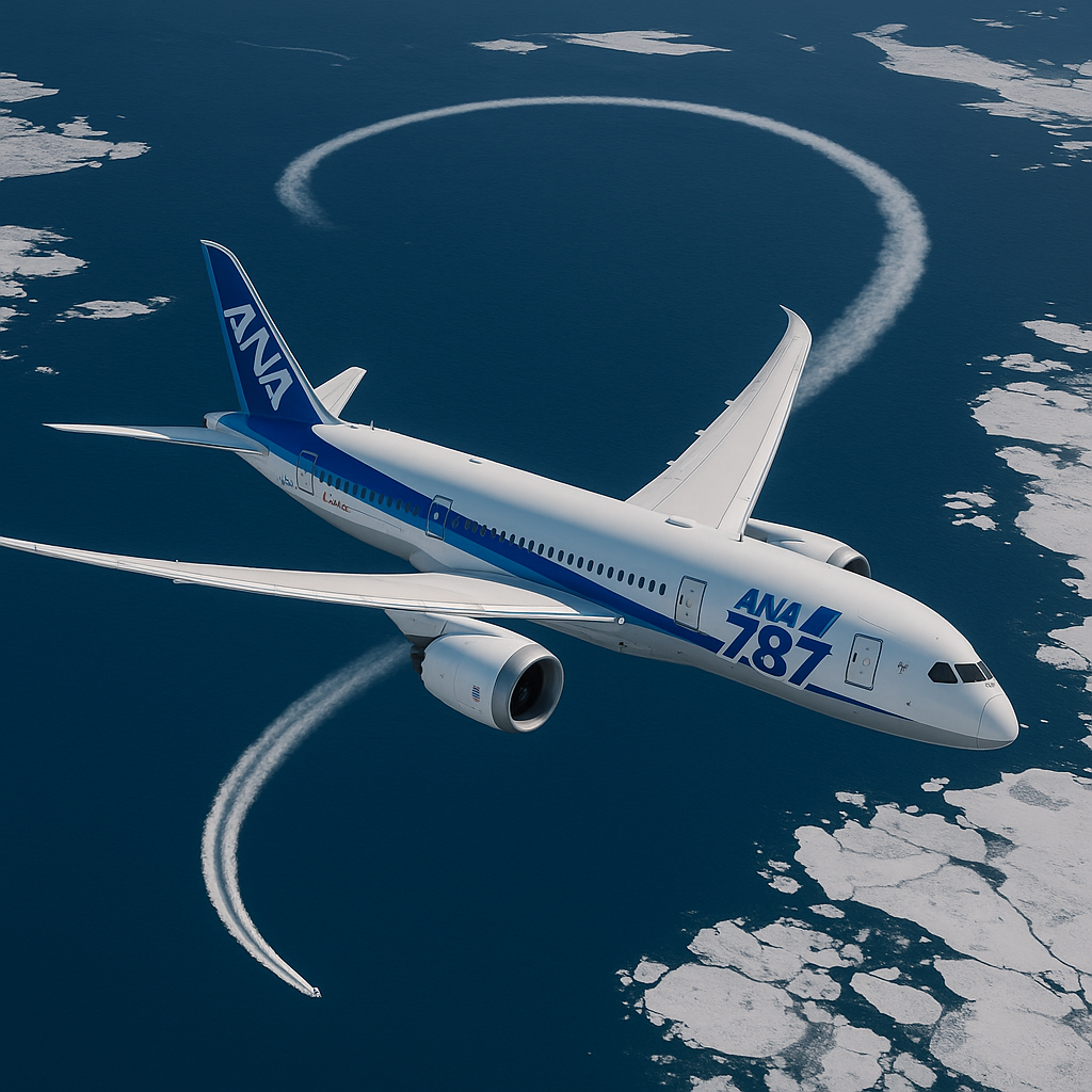 ANA Boeing 787 Executes U-Turn Above Arctic Ocean, Headed Back to Japan Following 14-Hour Journey