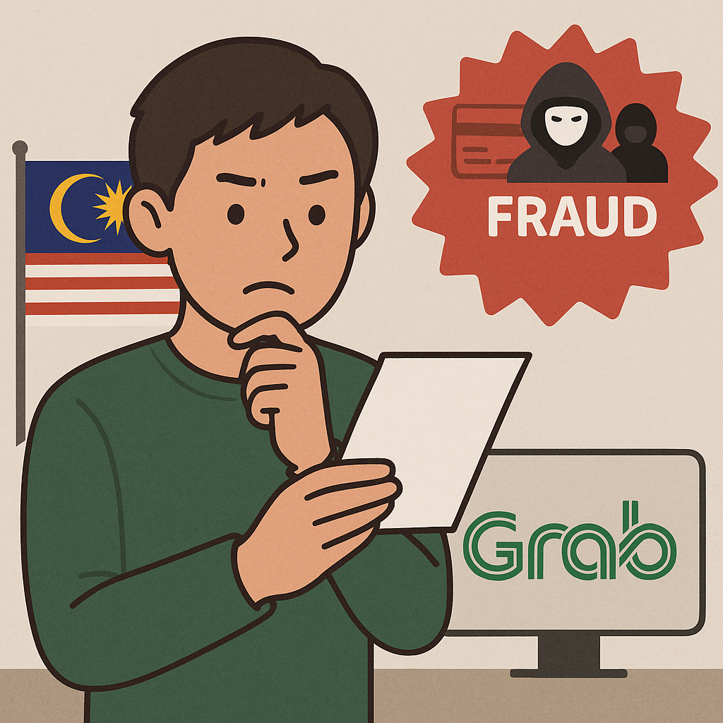 Comprehending My Credit Card Fraud Encounter with Grab in Malaysia