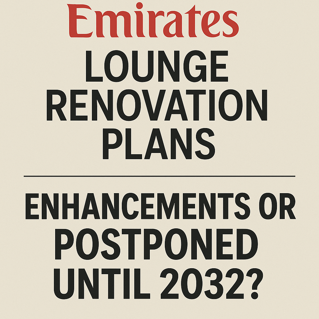 Emirates’ Lounge Renovation Plans: Prompt Enhancements or Postponed Until 2032?