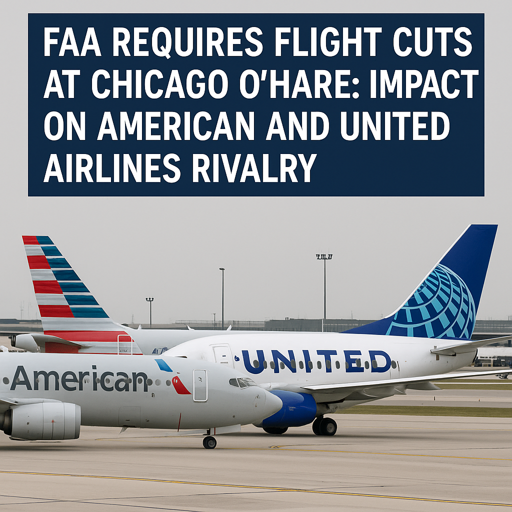 FAA Requires Flight Cuts at Chicago O’Hare: Impact on American and United Airlines Rivalry