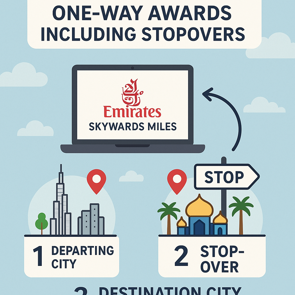 How to Reserve Emirates Skywards One-Way Awards Including Stopovers