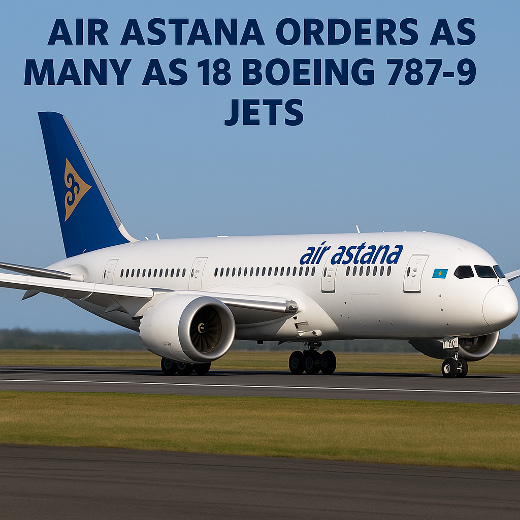 Kazakhstan’s Air Astana Orders as Many as 18 Boeing 787-9 Jets