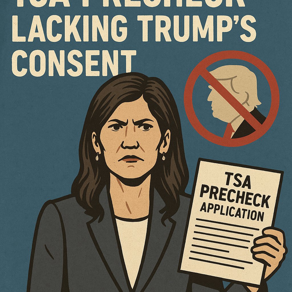 Kristi Noem Tried to Stop TSA PreCheck Lacking Trump’s Consent