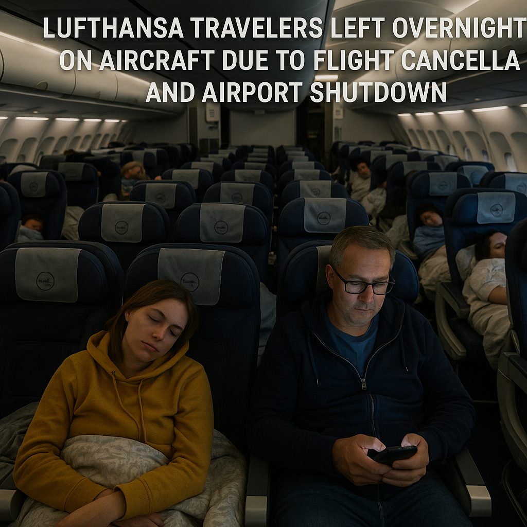 Lufthansa Travelers Left Overnight on Aircraft Due to Flight Cancellation and Airport Shutdown