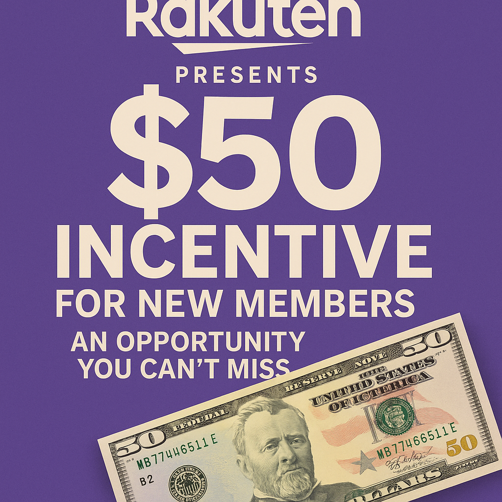 Rakuten Presents $50 Incentive for New Members: An Opportunity You Can’t Miss