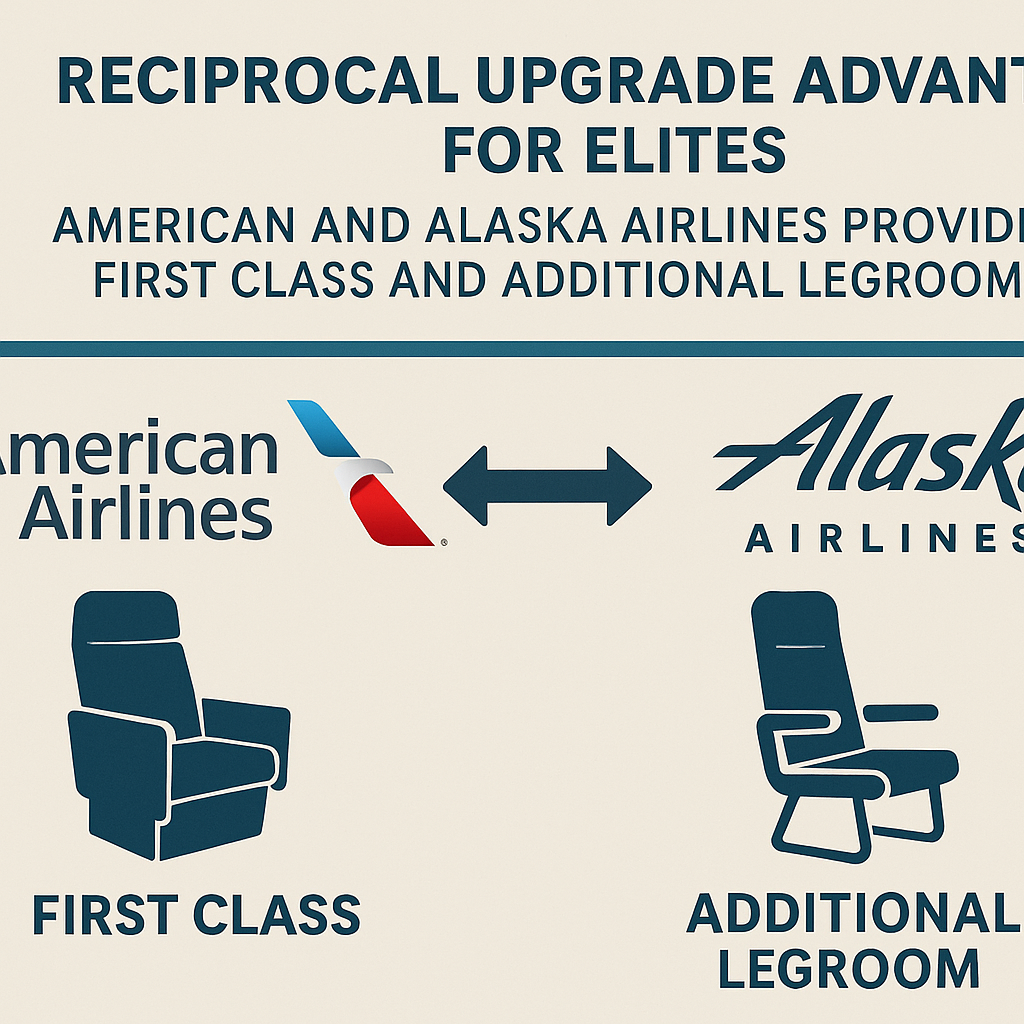 Reciprocal Upgrade Advantages for Elites: American and Alaska Airlines Provide First Class and Additional Legroom Choices