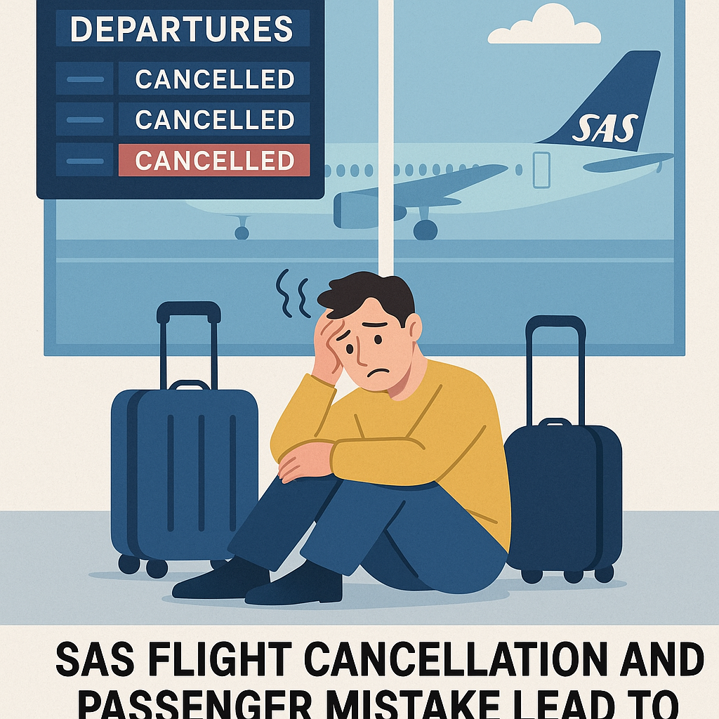 SAS Flight Cancellation and Passenger Mistake Lead to Unfortunate Result