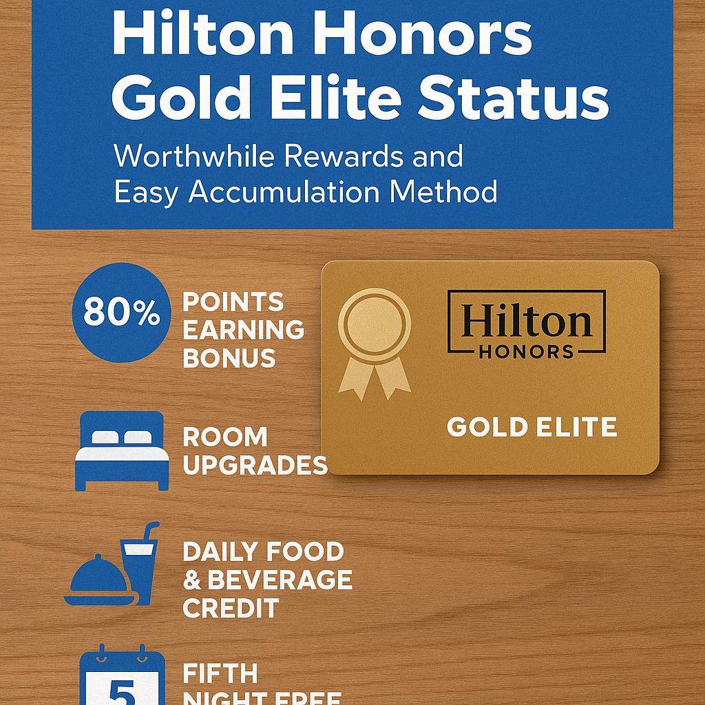 Thorough Insight into Hilton Honors Gold Elite Status Advantages: Worthwhile Rewards and Easy Accumulation Method