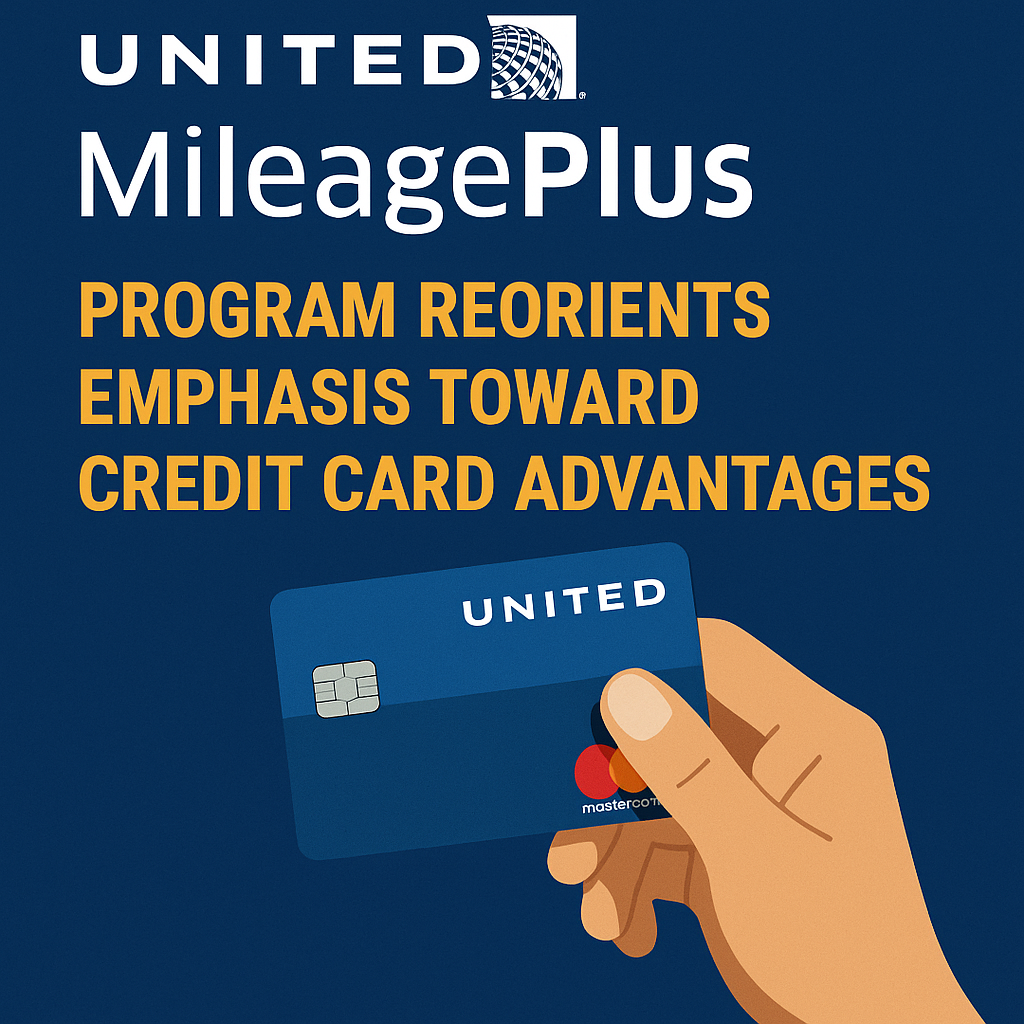 United MileagePlus Program Reorients Emphasis Toward Credit Card Advantages