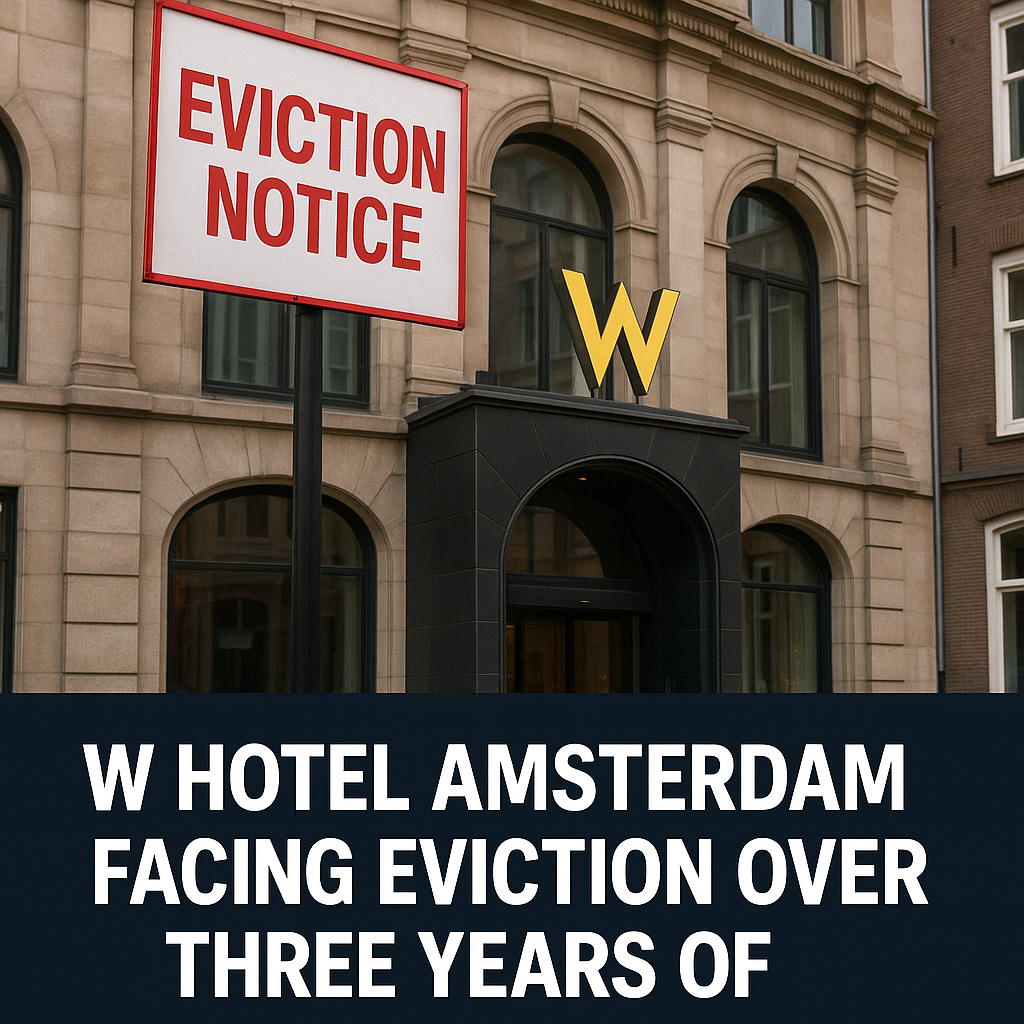 W Hotel Amsterdam Facing Eviction Over Three Years of Rent Arrears