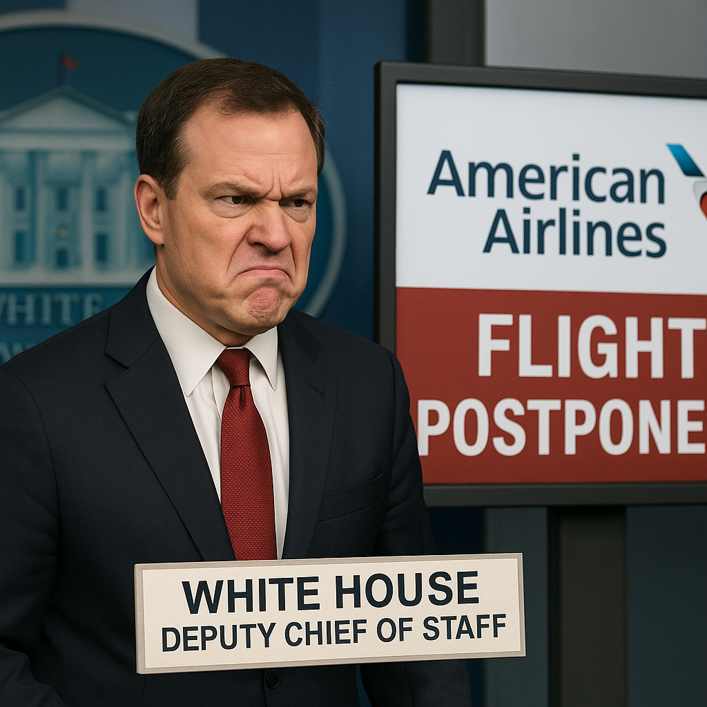 White House Deputy Chief of Staff Shows Frustration Towards American Airlines for Flight Postponement