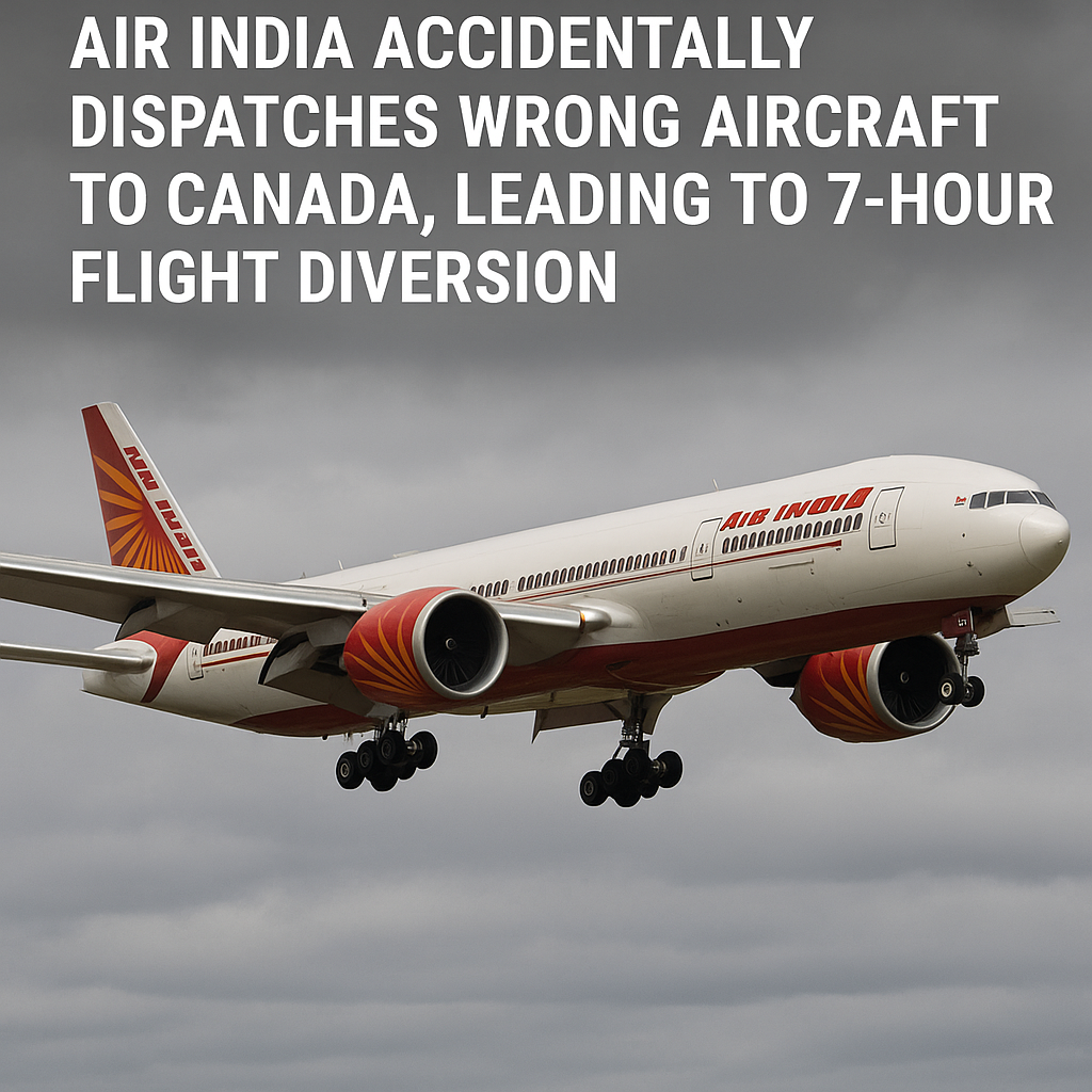 Air India Accidentally Dispatches Wrong Aircraft to Canada, Leading to 7-Hour Flight Diversion