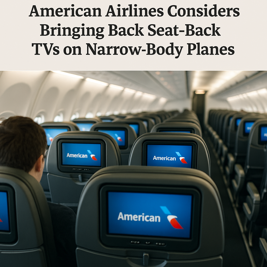 American Airlines Considers Bringing Back Seat-Back TVs on Narrow-Body Planes