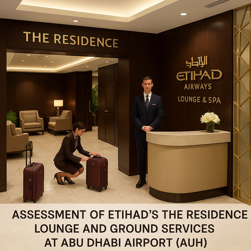 Assessment of Etihad’s The Residence Lounge and Ground Services at Abu Dhabi Airport (AUH)