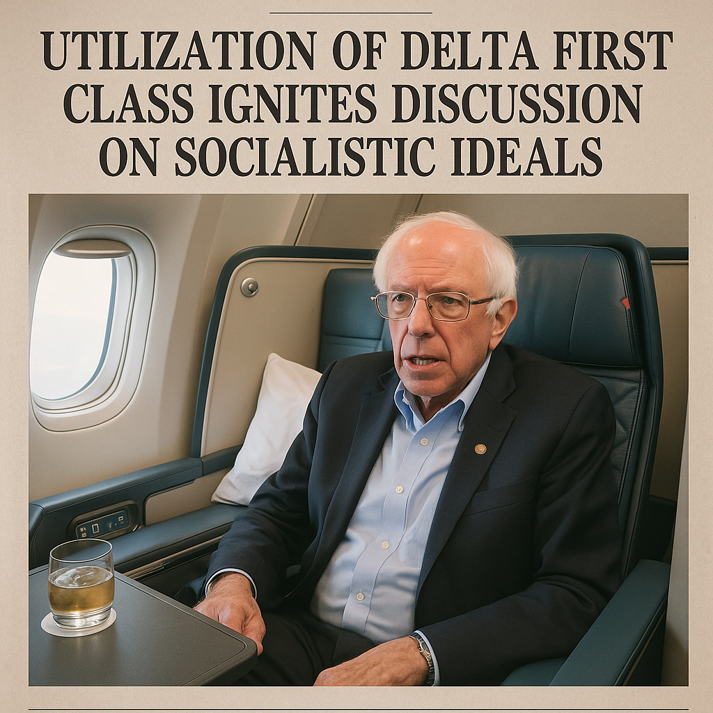 Bernie Sanders’ Utilization of Delta First Class Ignites Discussion on Socialistic Ideals