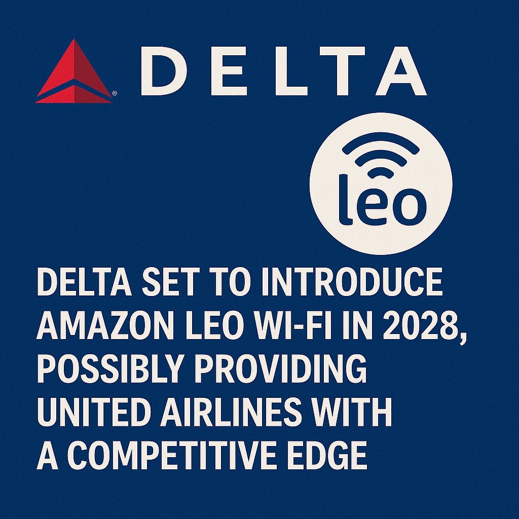 Delta Set to Introduce Amazon Leo Wi-Fi in 2028, Possibly Providing United Airlines with a Competitive Edge
