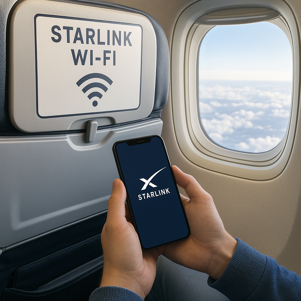 Encountering Starlink Wi-Fi on My Inaugural Flight: A Groundbreaking Transformation