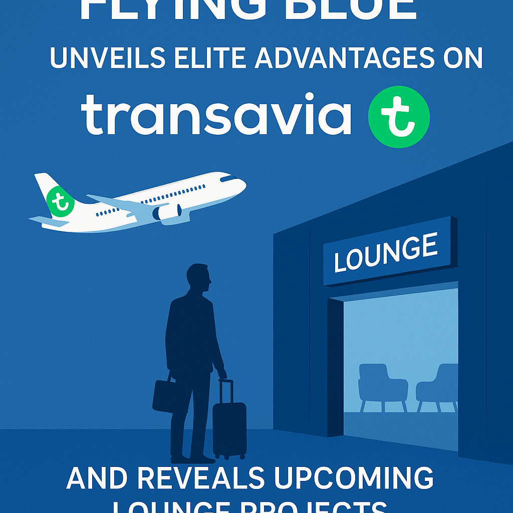 Flying Blue Unveils Elite Advantages on Transavia and Reveals Upcoming Lounge Projects
