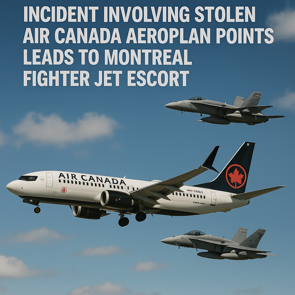 Incident Involving Stolen Air Canada Aeroplan Points Leads to Montreal Fighter Jet Escort