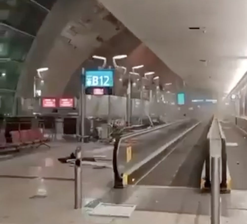 Iranian Drone Strike on Dubai Airport (DXB) Results in Injuries and Destruction
