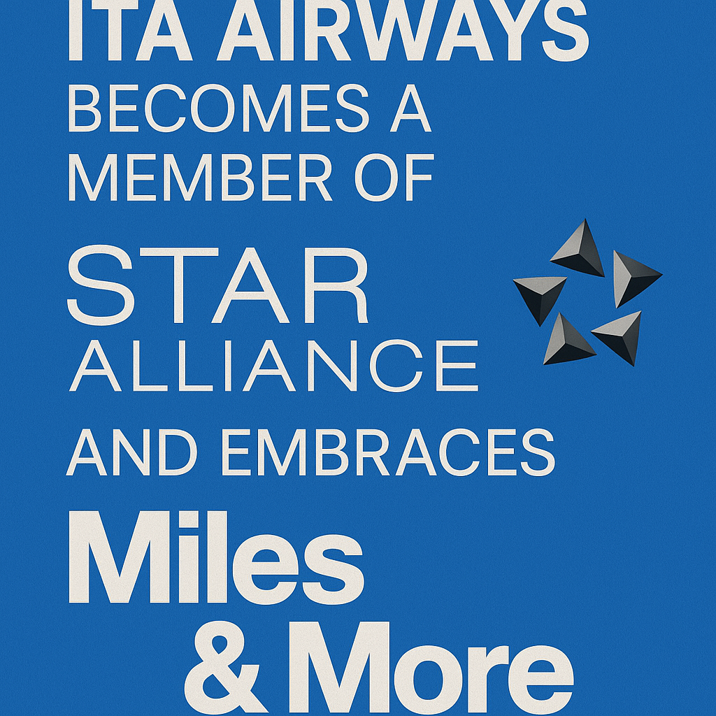 ITA Airways Becomes a Member of Star Alliance and Embraces Miles & More Loyalty Program