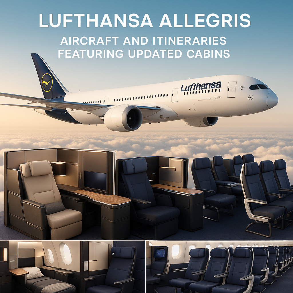 Lufthansa Allegris: Aircraft and Itineraries Featuring Updated Cabins