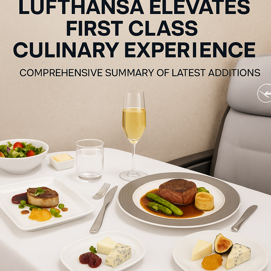 Lufthansa Elevates First Class Culinary Experience: Comprehensive Summary of Latest Additions