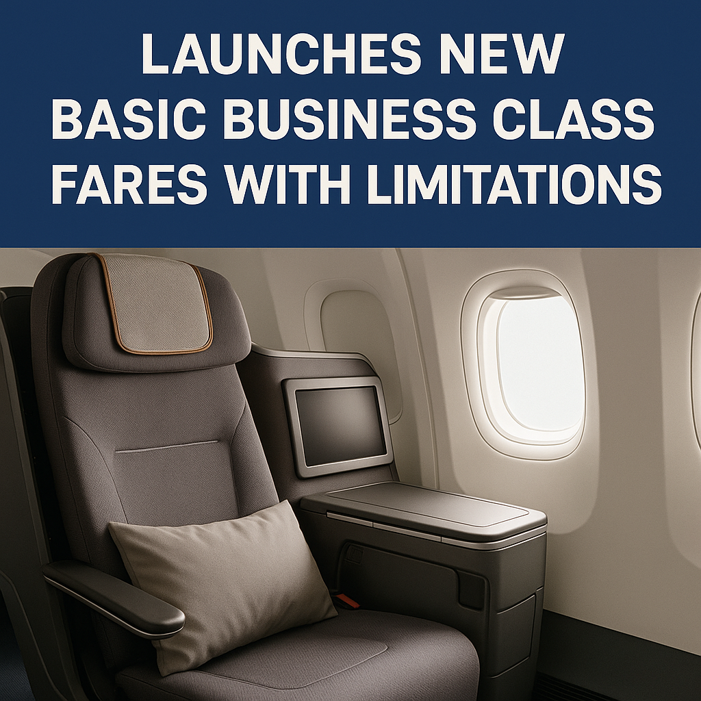 Lufthansa Group Launches New Basic Business Class Fares with Limitations