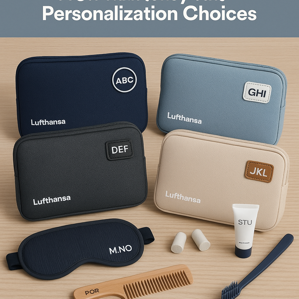 Lufthansa Unveils New Amenity Kits with Personalization Choices