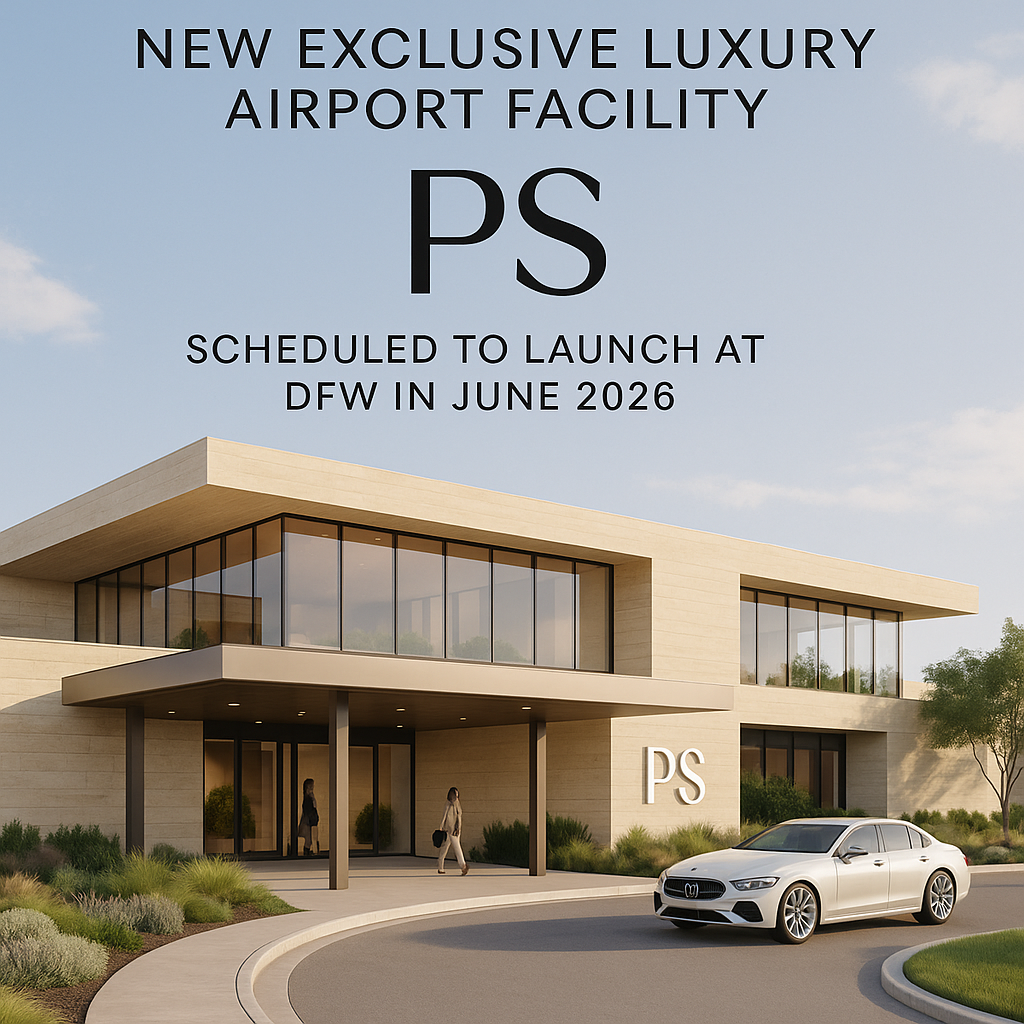 New Exclusive Luxury Airport Facility, PS, Scheduled to Launch at DFW in June 2026