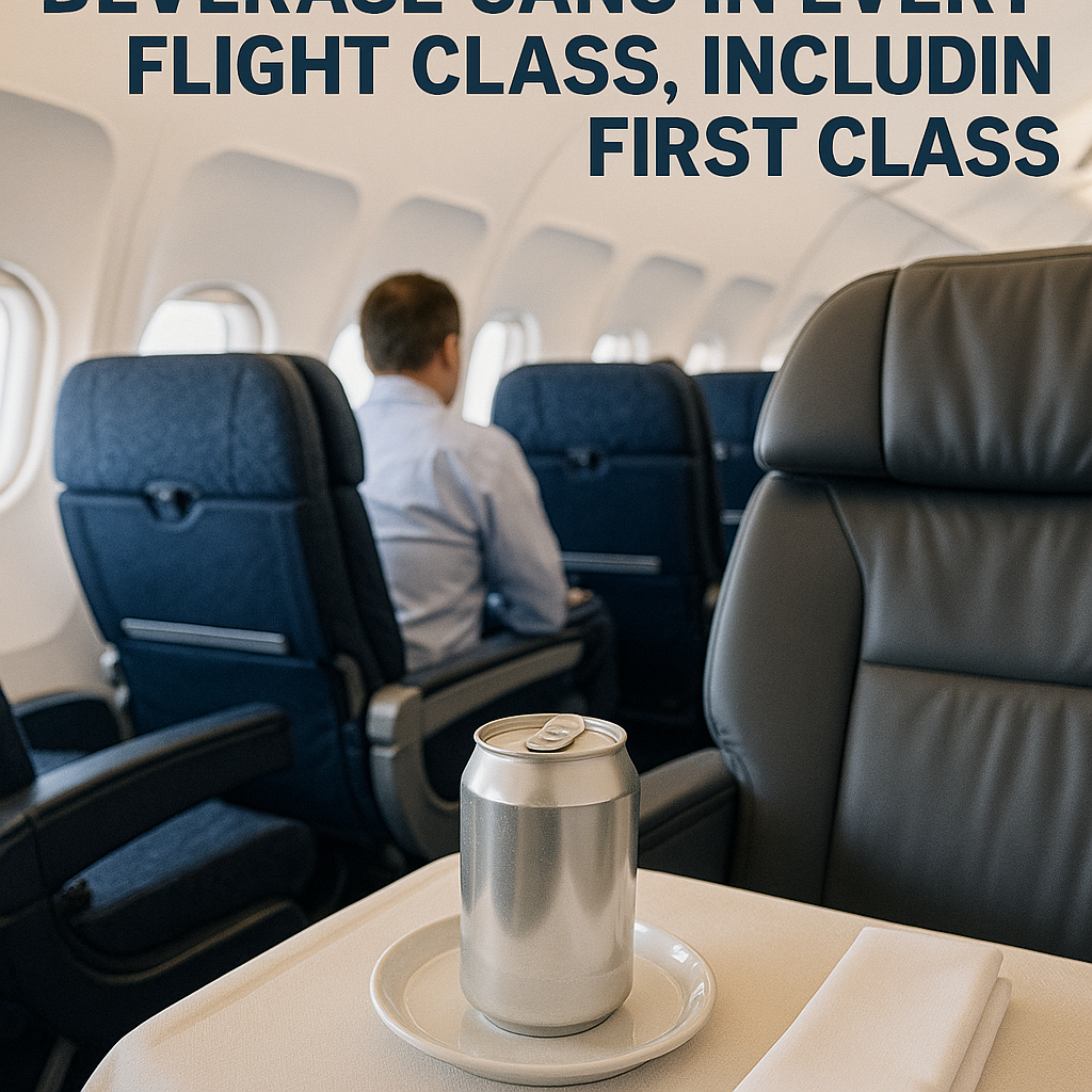 Requesting Complete Beverage Cans in Every Flight Class, Including First Class