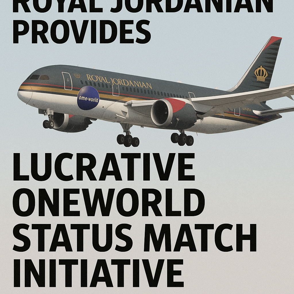 Royal Jordanian Provides Lucrative Oneworld Status Match Initiative