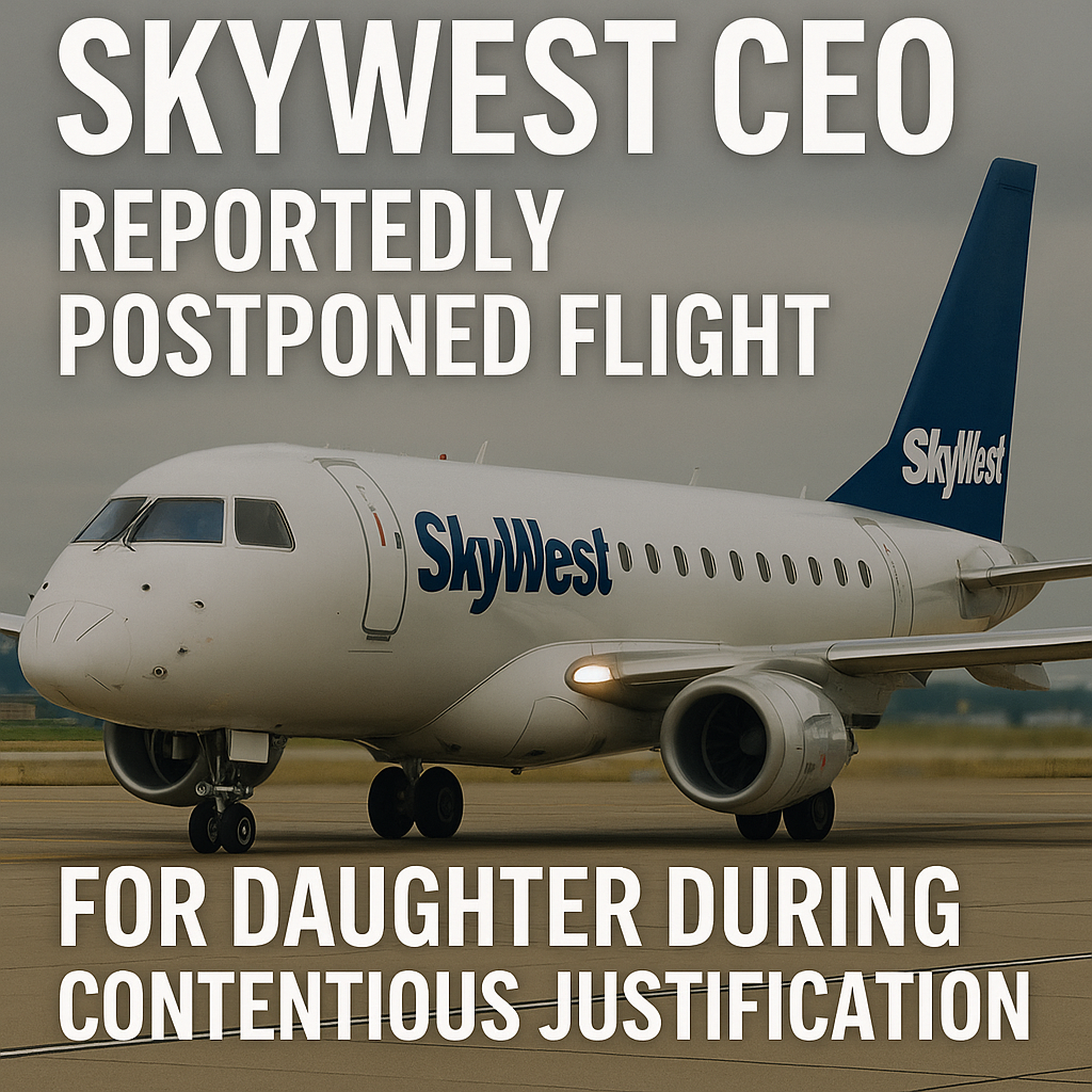 SkyWest CEO Reportedly Postponed Flight for Daughter During Contentious Justification