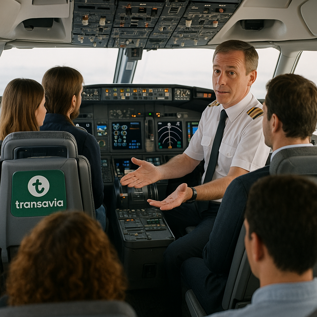 Transavia Flight Fully Booked: Captain Asks for Volunteers for Cockpit Seats