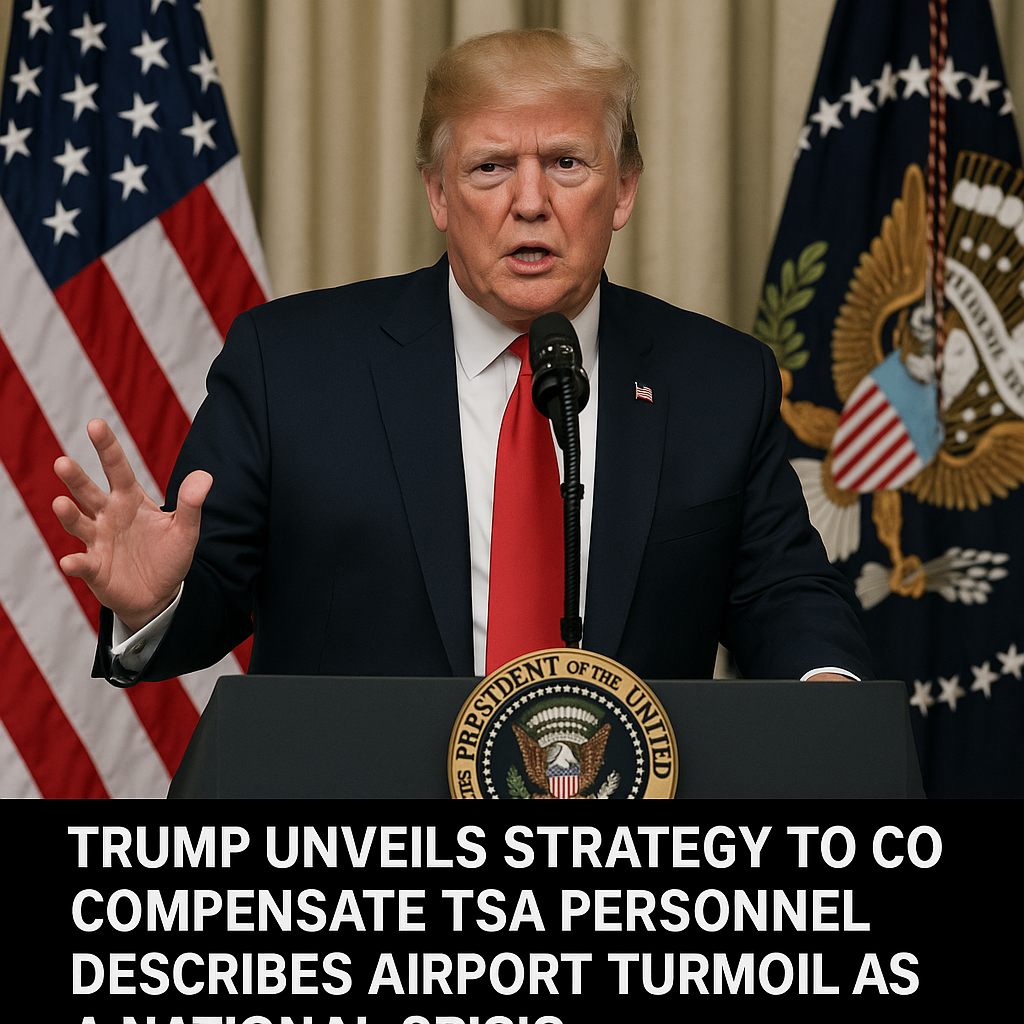 Trump Unveils Strategy to Compensate TSA Personnel, Describes Airport Turmoil as a National Crisis