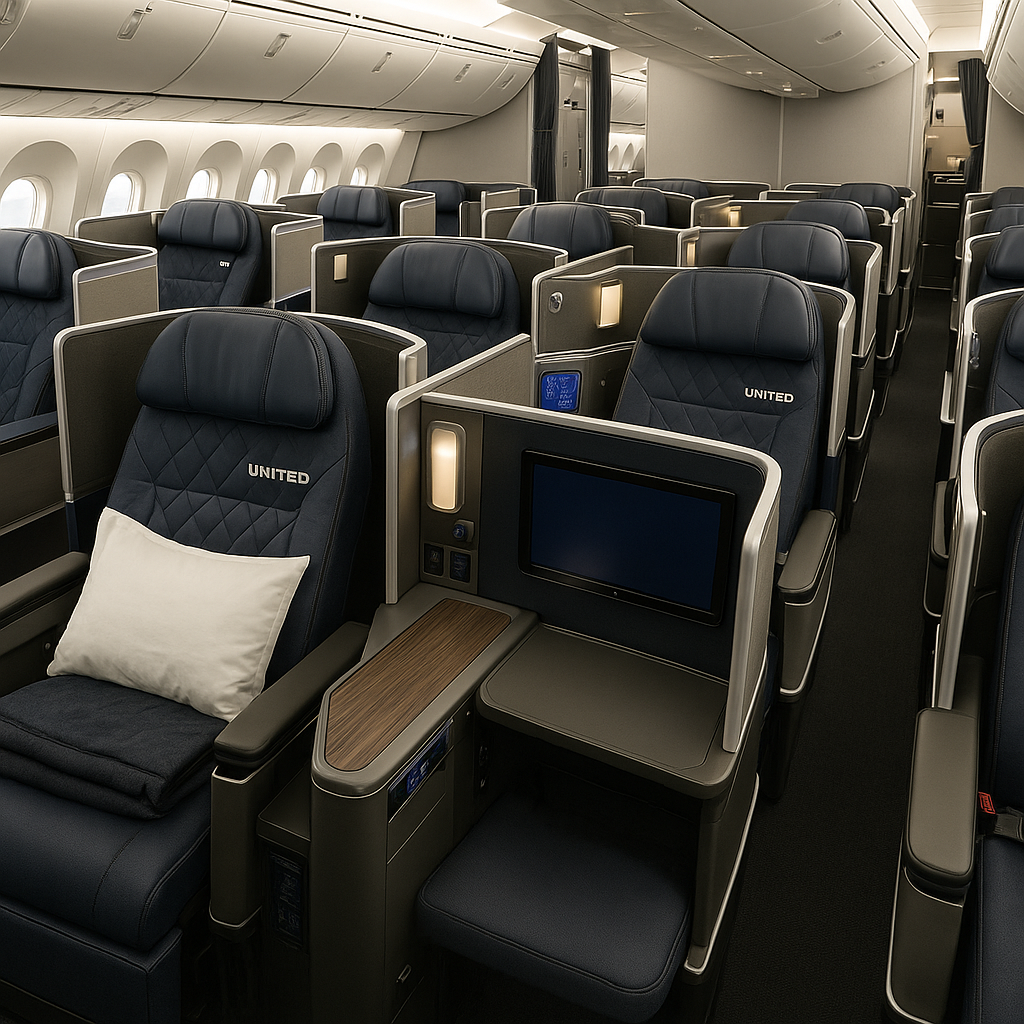 United Airlines’ Boeing 787s Showcase Innovative Polaris Seats in Ultra-Luxury Setup