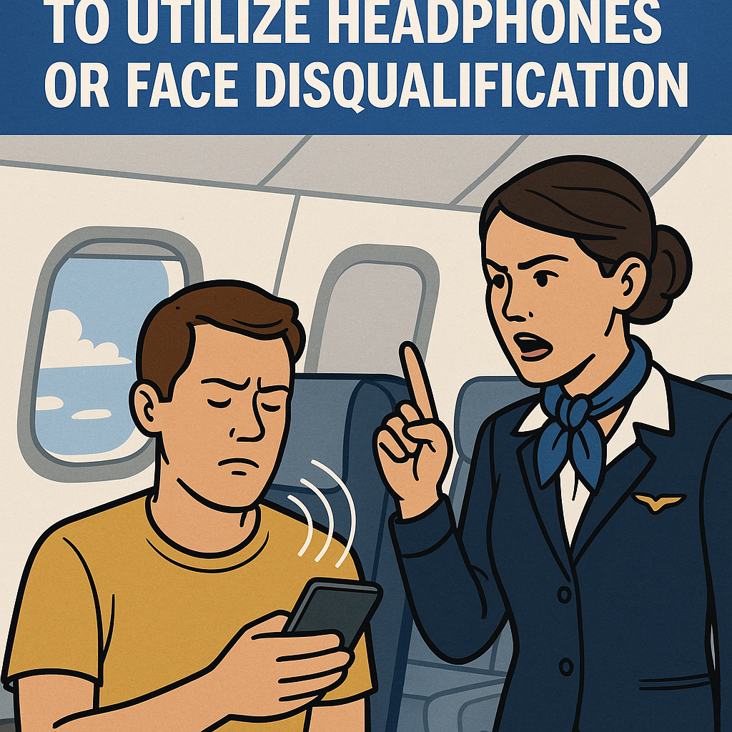 United Airlines Cautions Travelers to Utilize Headphones or Face Disqualification