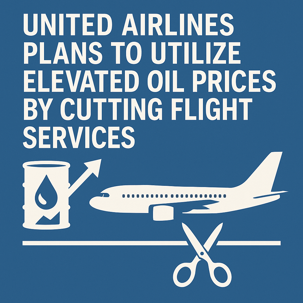 United Airlines Plans to Utilize Elevated Oil Prices by Cutting Flight Services