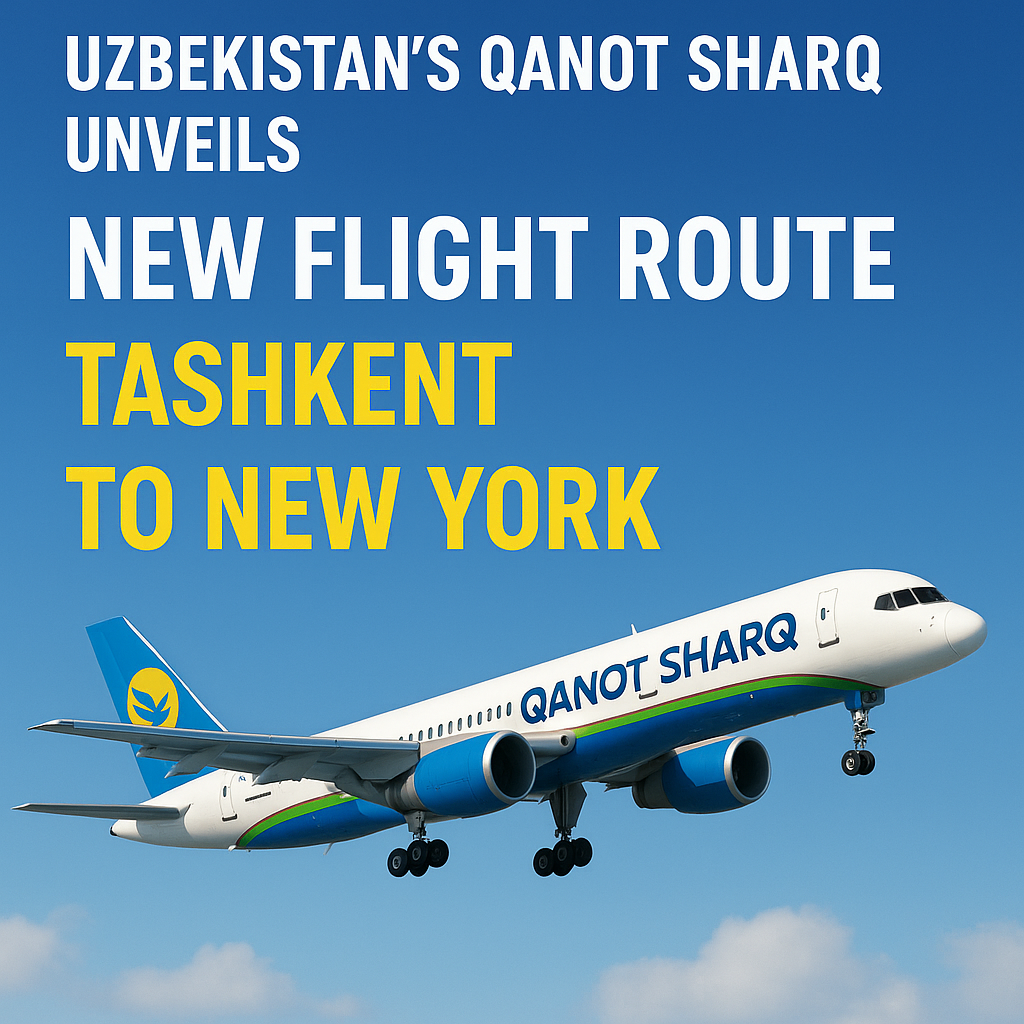 Uzbekistan’s Qanot Sharq Unveils New Flight Route from Tashkent to New York