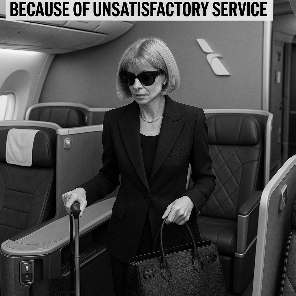 Vogue Editor Decides to Depart from American Airlines First Class Because of Unsatisfactory Service