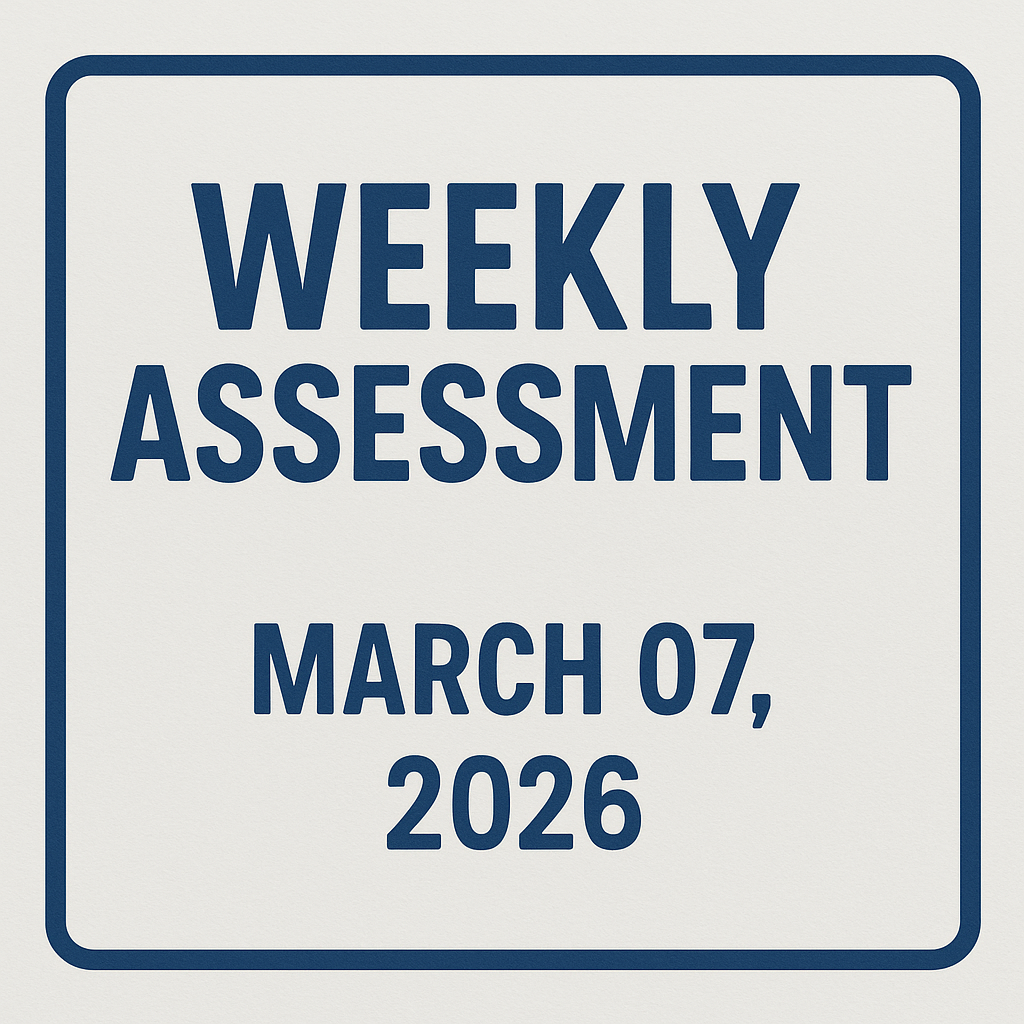 Weekly Assessment for March 07, 2026