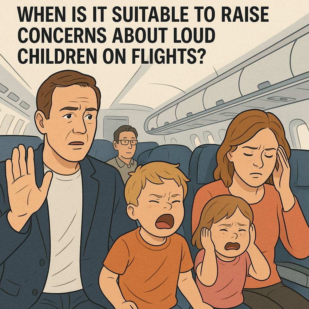 When Is It Suitable to Raise Concerns About Loud Children on Flights?