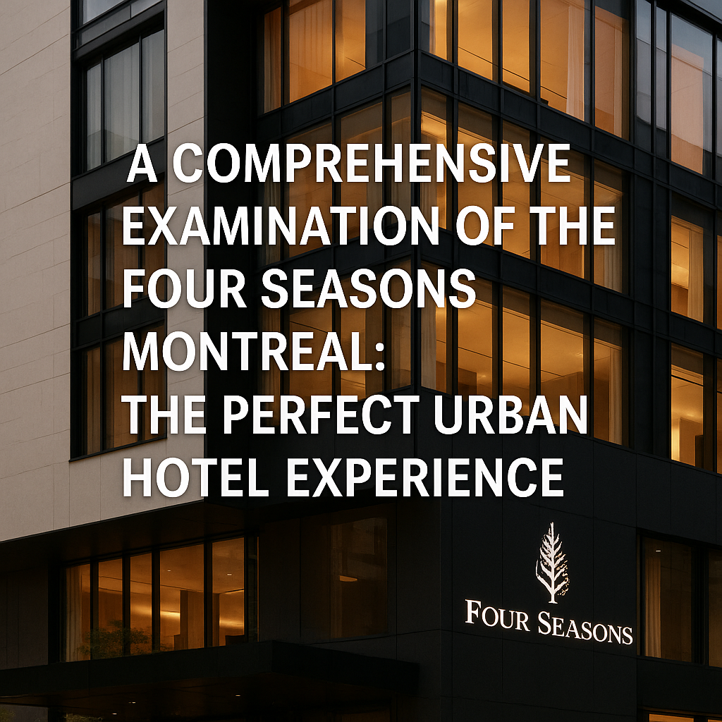 A Comprehensive Examination of the Four Seasons Montreal: The Perfect Urban Hotel Experience