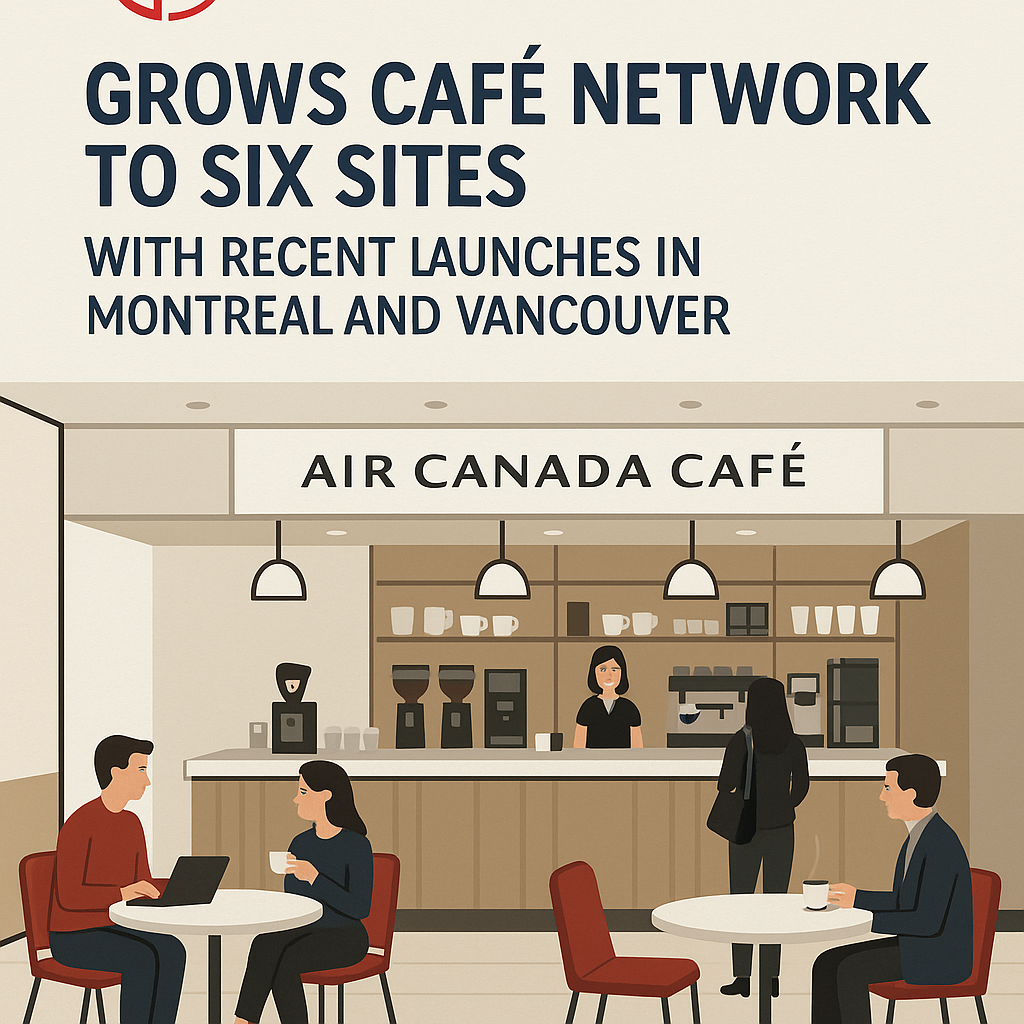 Air Canada Grows Cafe Network to Six Sites with Recent Launches in Montreal and Vancouver