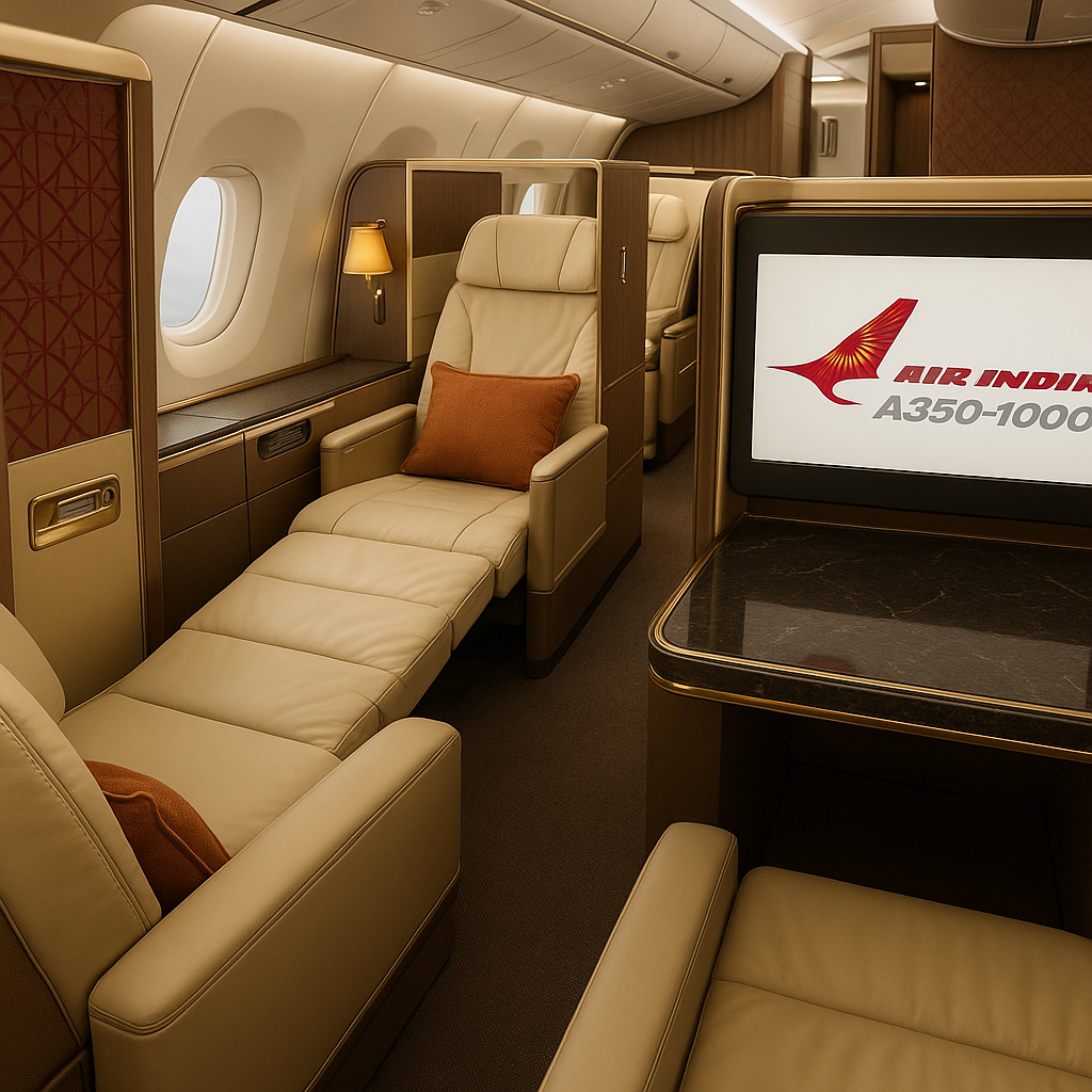 Air India Unveils New Opulent First Class Offering for A350-1000