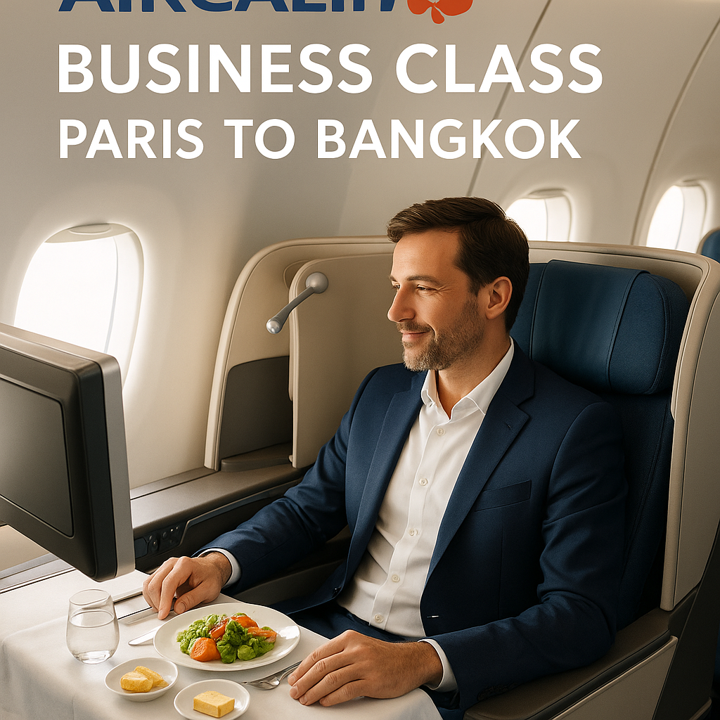 Aircalin Business Class Journey on Airbus A330neo from Paris to Bangkok