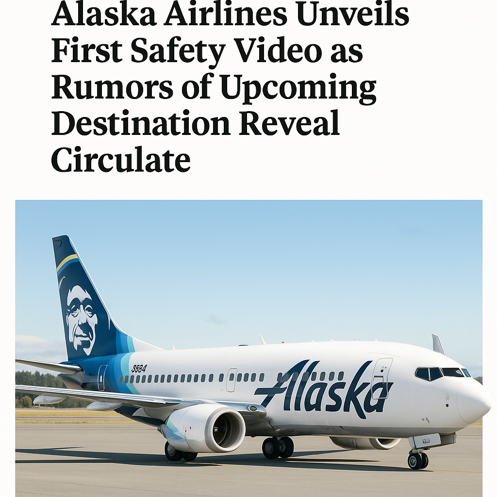 Alaska Airlines Unveils First Safety Video as Rumors of Upcoming Destination Reveal Circulate